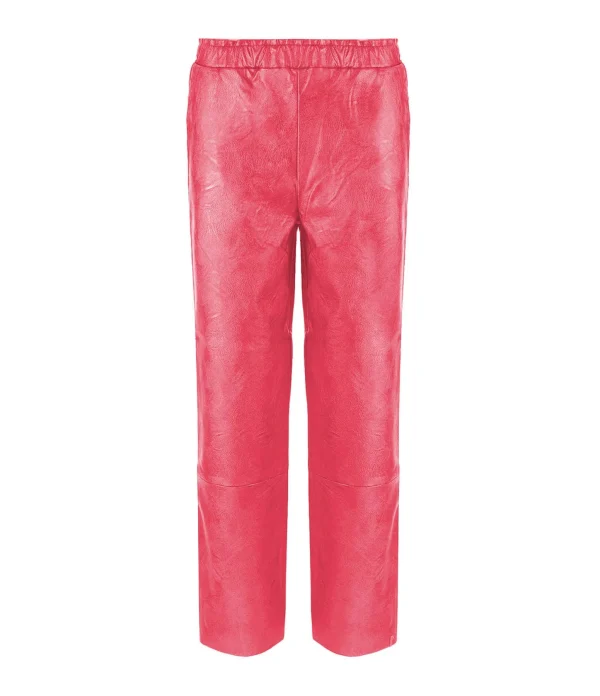 MAEVY MOUVEMENT LIBRE Pantalon Pantavegan Cuir Vegan Fraise vente pas cher 1