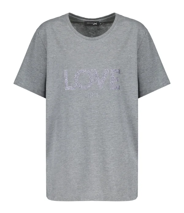 meilleur service JEANNE VOULAND Tee-shirt Ben Love 1971 Glitter Gun Métal Gris 1