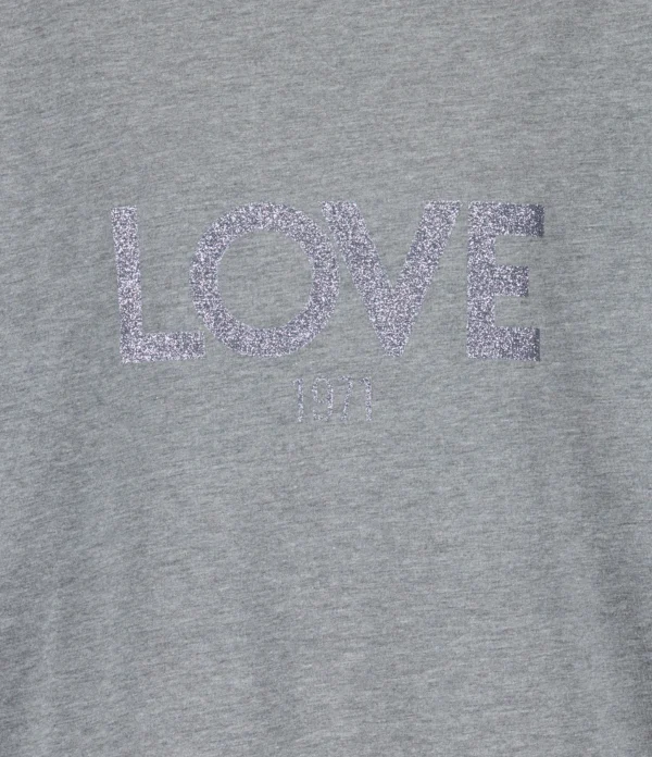 meilleur service JEANNE VOULAND Tee-shirt Ben Love 1971 Glitter Gun Métal Gris 3