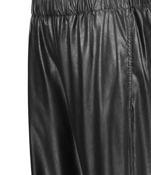 MM6 Maison Margiela Pantalon Cuir Noir magasin france 3