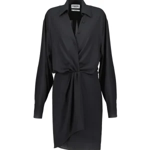 pas cher en ligne ESSENTIEL ANTWERP Robe Mini Dorsey Coton Noir 12