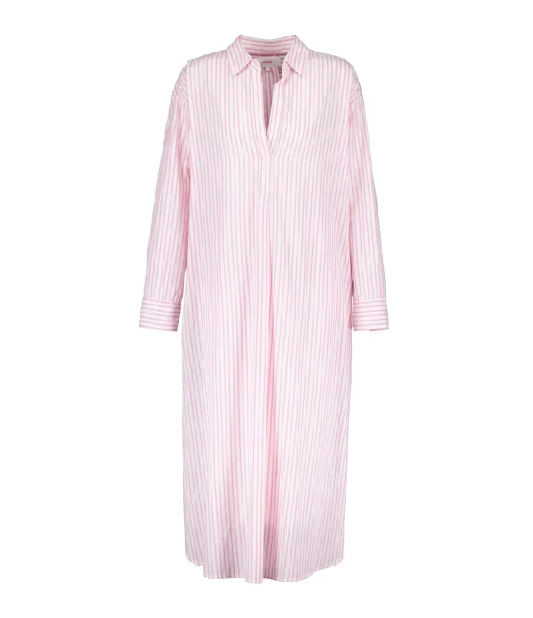 outlet XIRENA Robe Longue Marlowe Rayures Coton Rose 1