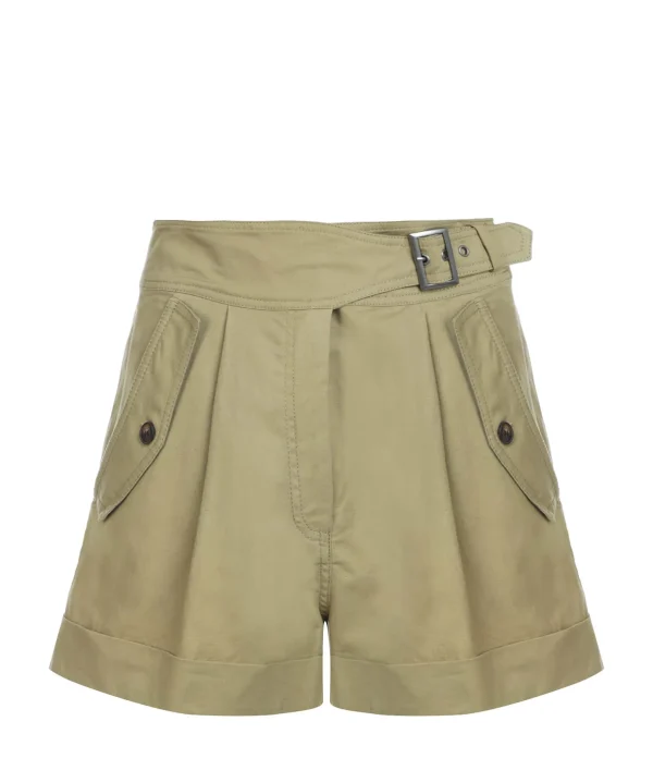 marques de renommée Vanessa Bruno Short Tobby Coton Kaki 1