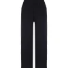 pas cher JEANNE VOULAND Pantalon Hory Gaze De Coton Noir 20