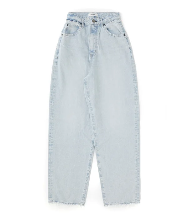 MOUSSY VINTAGE Jean Blue Villas Wide Denim Bleu Clair Paris 1