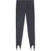 achetez pas cher Ganni Legging Noir Phantom 22