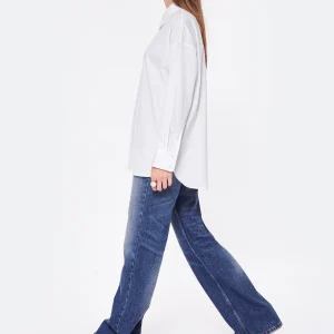 AMI Paris Jean Boyfriend Coton Denim Bleu Usé Paris 11