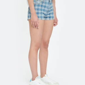 AMI Paris Short Denim Coton Bleu Javel Retour gratuit en magasin. 13