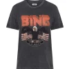 mode ANINE BING Tee-shirt Vintage Coton Organique Gris Délavé 16