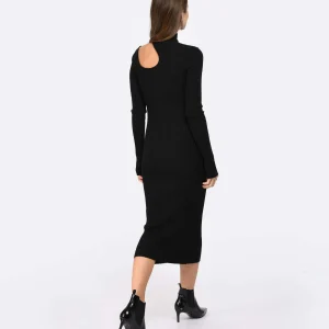 pas cher marque ANINE BING Robe Victoria Coton Noir 9