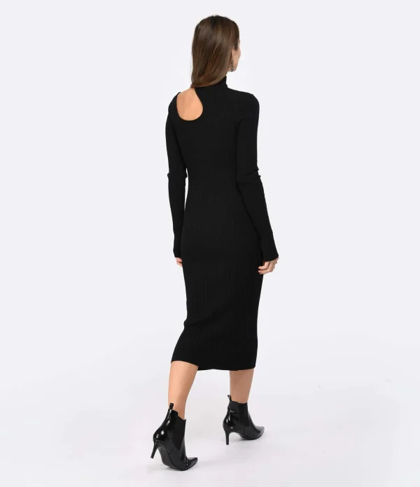 pas cher marque ANINE BING Robe Victoria Coton Noir 4