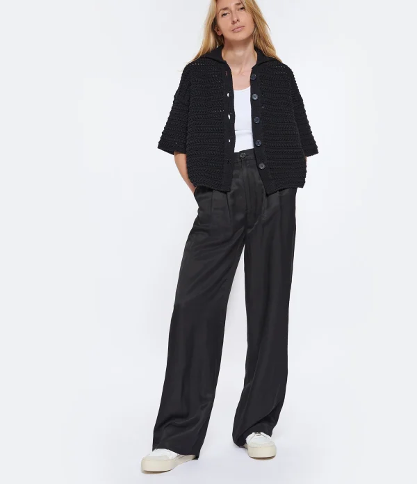 ANINE BING Pantalon Carrie Noir boutique pas cher 9