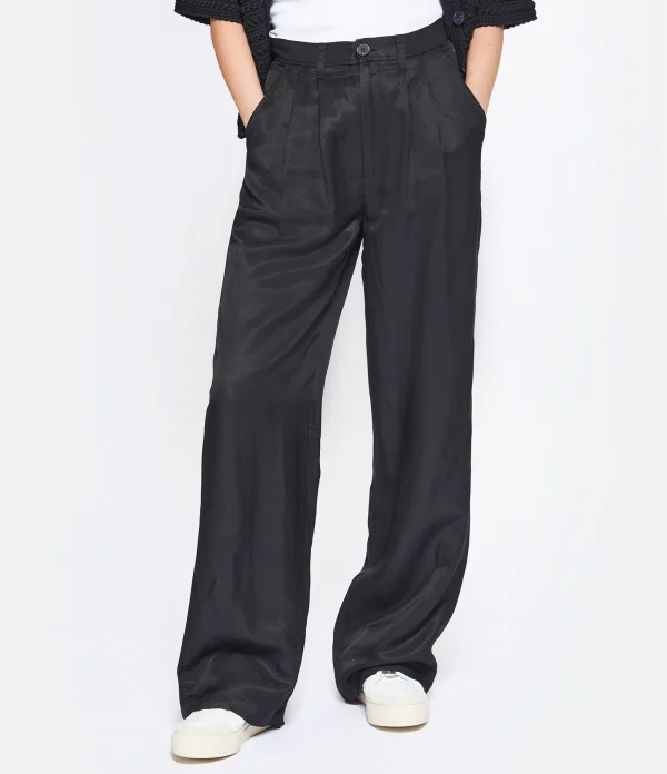 ANINE BING Pantalon Carrie Noir boutique pas cher 4