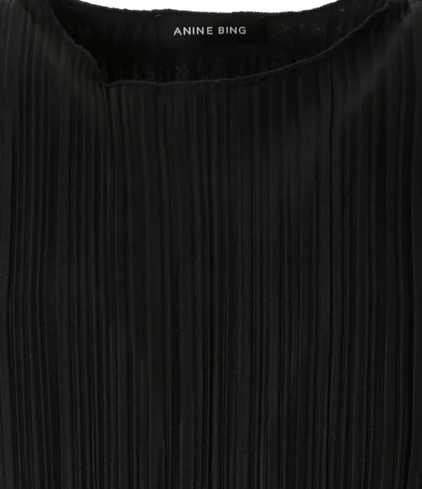 outlet ANINE BING Robe Longue Melanie Noir 3