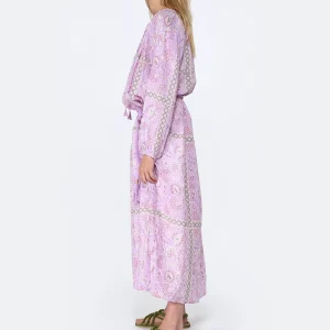 magasin paris ANTIK BATIK Robe Longue Flavie Mauve 9