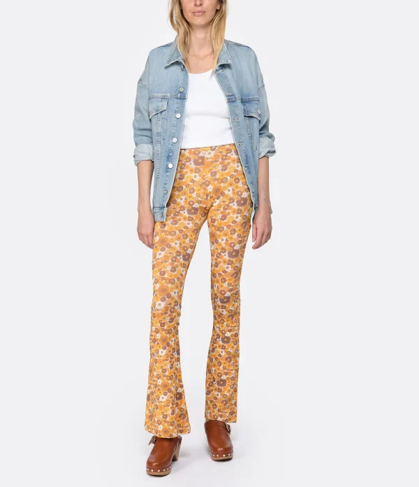 Top ventes ANTIK BATIK Pantalon Martina Imprimé Jaune 3