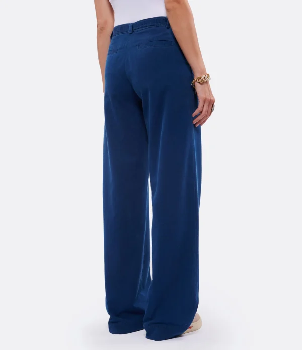 magasin paris A.P.C. Pantalon Fin Cléo Coton Bleu Indigo Délavé 5