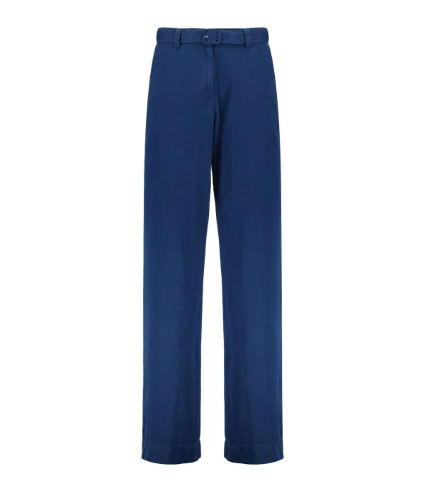 magasin paris A.P.C. Pantalon Fin Cléo Coton Bleu Indigo Délavé 1