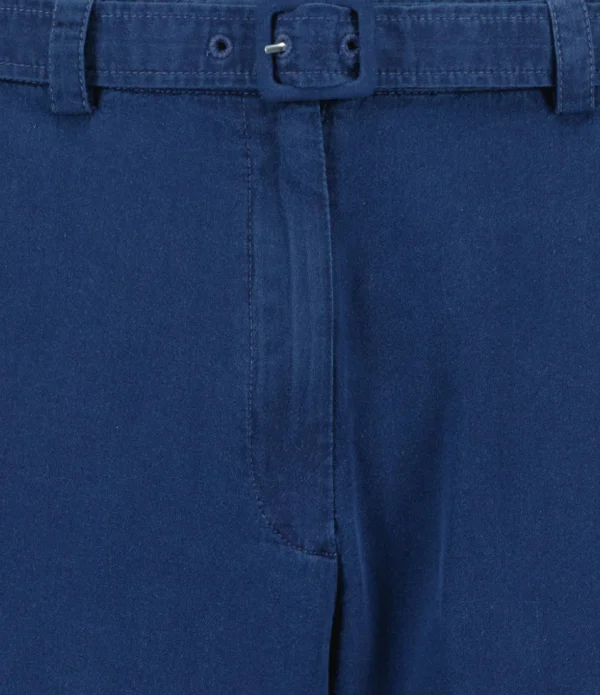 magasin paris A.P.C. Pantalon Fin Cléo Coton Bleu Indigo Délavé 3