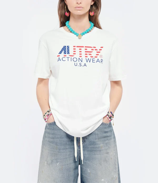 nouveau produit AUTRY Tee-shirt Iconic Action Blanc 4