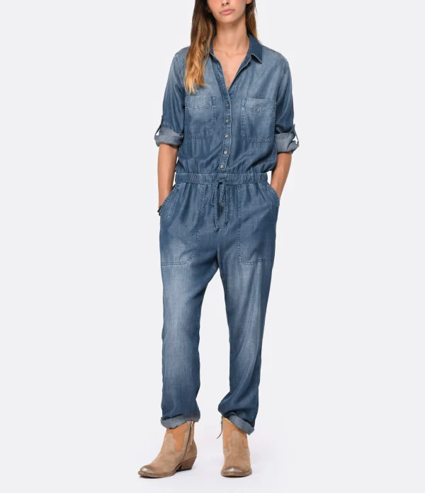 solde en ligne Bella Dahl Combinaison Utility Dark Ombre Wash 4