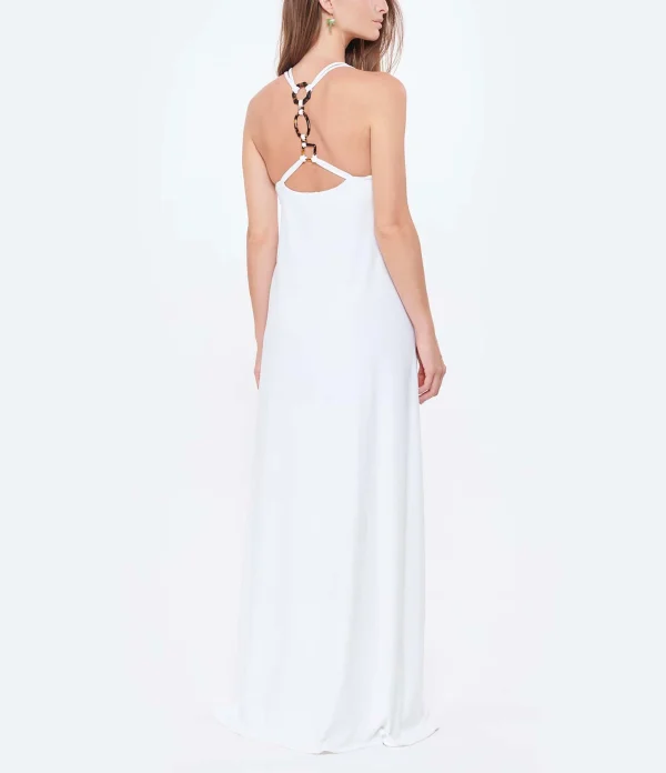 achat pas cher CALARENA Robe Cruise Blanc 5