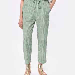 CHARLIE JOE Pantalon Karla Coton Vert bas prix 13