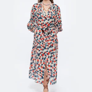 garantie de qualité CHUFY Robe Longue Pia Coton Imprimé Sicily Red 10