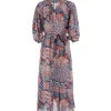 CHUFY Robe Maxi Ziggy Coton Marine soldes pas cher 14