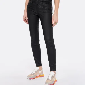 outlet soldes CLOSED Jean Skinny Pusher Cuir Agneau Noir 15