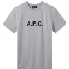 boutique en france A.P.C. Tee-shirt Sven Coton Gris Chine 20