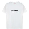 DEAR JULIETTE Tee-shirt In Love Coton Biologique Blanc mode 16