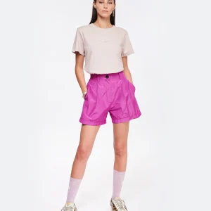 en solde FORTE_FORTE Short Coton Violet 11