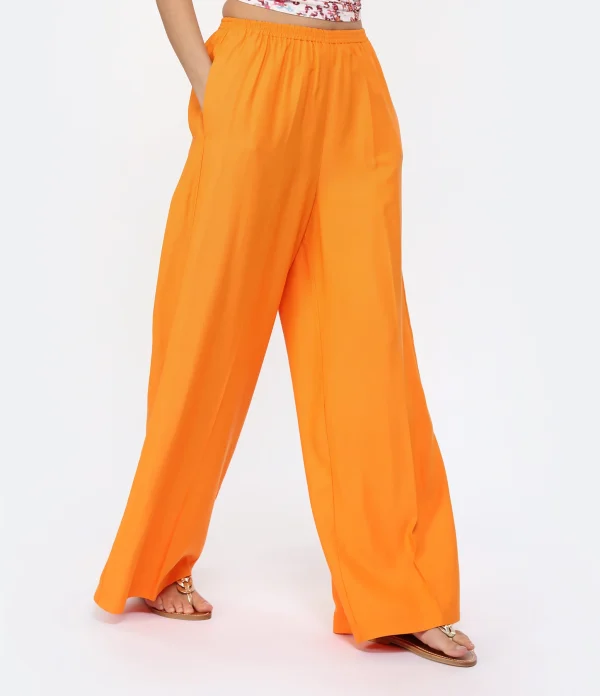 FORTE_FORTE Pantalon Fluide Tangerine fashion pas cher 5