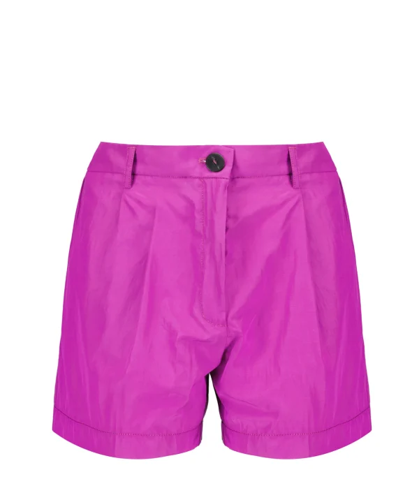 en solde FORTE_FORTE Short Coton Violet 1