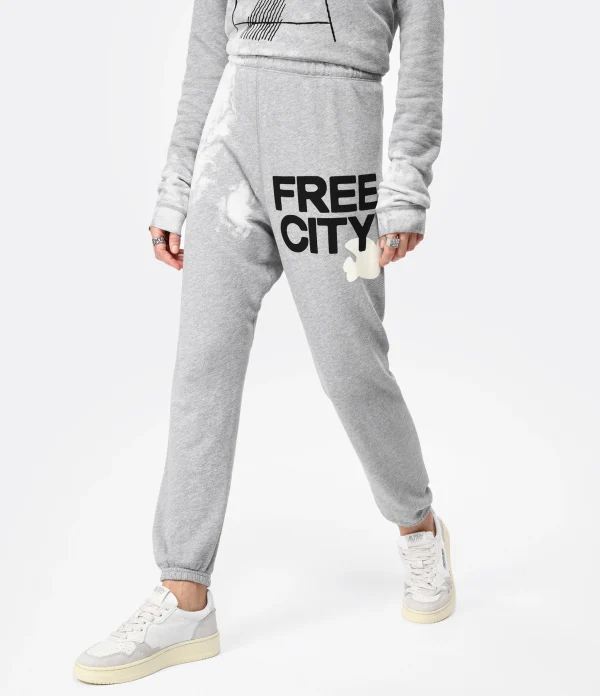 magasin pour FREECITY Jogging Bleachout Gris 5