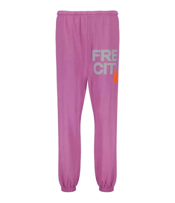 boutique en ligne FREECITY Jogging Free City Coton Pink Juice 1