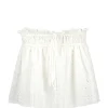 SOLDES TOUT À Ganni Jupe Broderie Anglaise Coton Organique Blanc 17