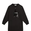 Meilleur Prix Garanti Golden Goose Robe Sweatshirt Star Enfant Coton Noir 14