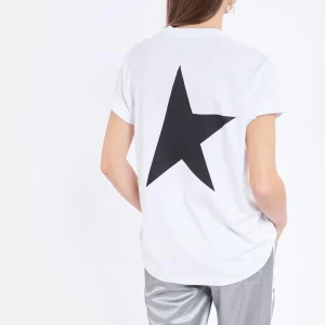 Prestation Et Rapide Golden Goose Tee-shirt Big Star Coton Blanc Noir 15