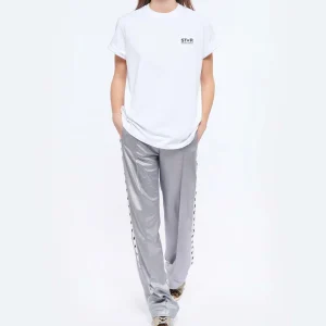 Golden Goose Tee-shirt Big Star Coton Blanc Noir solde en ligne 17