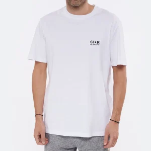 SOLDES TOUT À Golden Goose Tee-shirt Homme Star Coton Blanc Noir 11