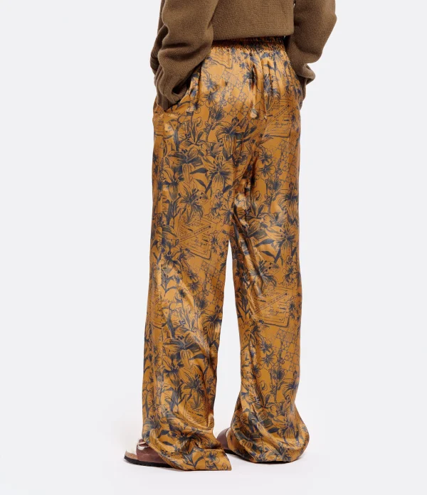 Golden Goose Pantalon Journey Marron Bleu en solde 7