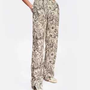 styles dernier cri Golden Goose Pantalon Journey Imprimé Beige 13