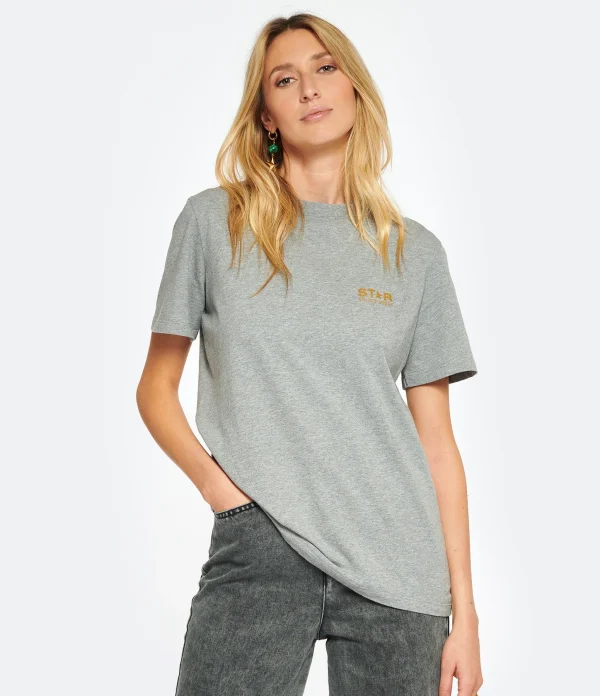 commentaire favorable Golden Goose Tee-shirt Big Star Coton Gris 4