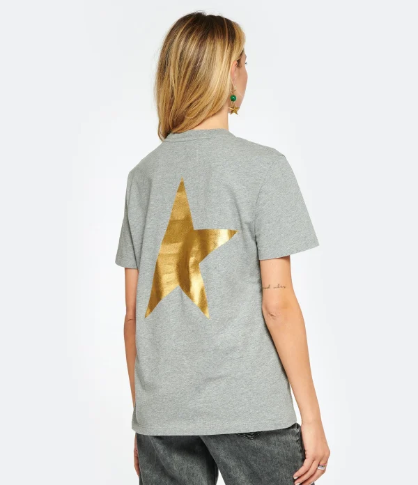 commentaire favorable Golden Goose Tee-shirt Big Star Coton Gris 6