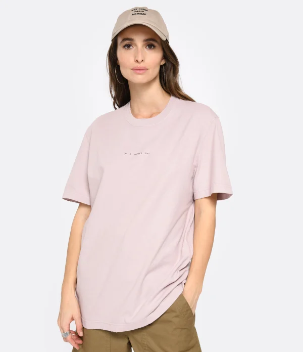 Dernières Nouveautés Golden Goose Tee-shirt Journey Homme Coton Rose Shadow 6