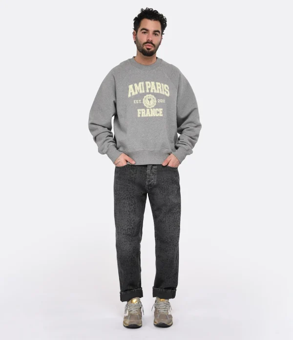 Golden Goose Jean Journey Homme Coton Gris magasin en ligne france 4