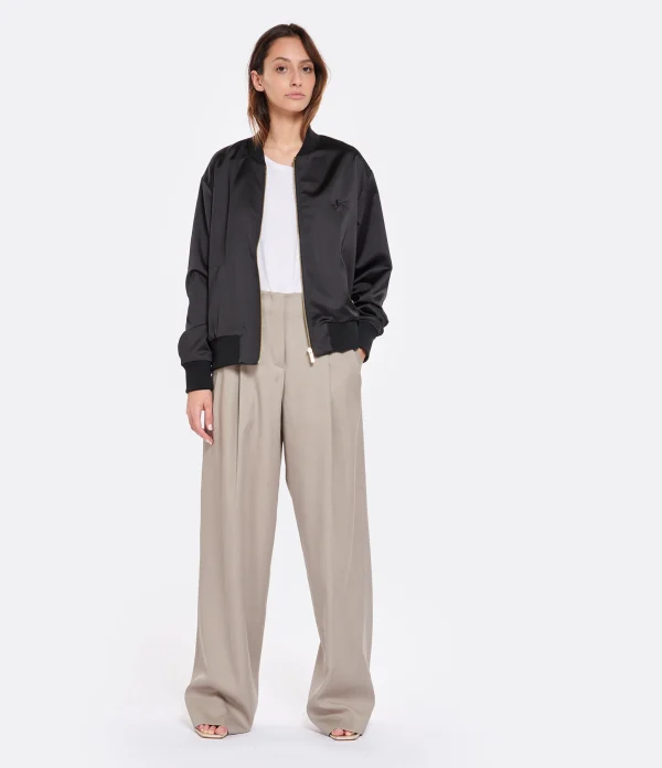 SOLDES TOUT À Golden Goose Pantalon Journey Laine Taupe 4