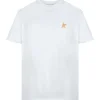 Golden Goose Tee-shirt Étoile Coton Blanc Doré grossiste en ligne 19